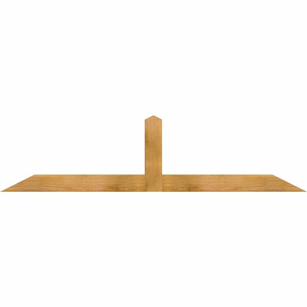 Ekena Millwork Portland Rough Sawn Timber Gable Bracket, Western Red Cedar, 72"W x 18"H x 2"D x 4"F, 6/12 Pitch GBW072X18X0204POR00RWR - main